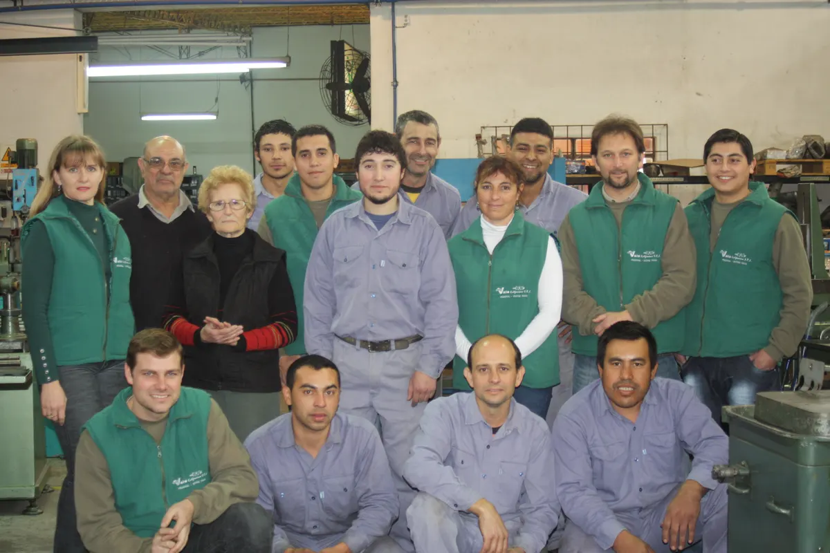 Foto grupal del personal de Casa Vale en 2012